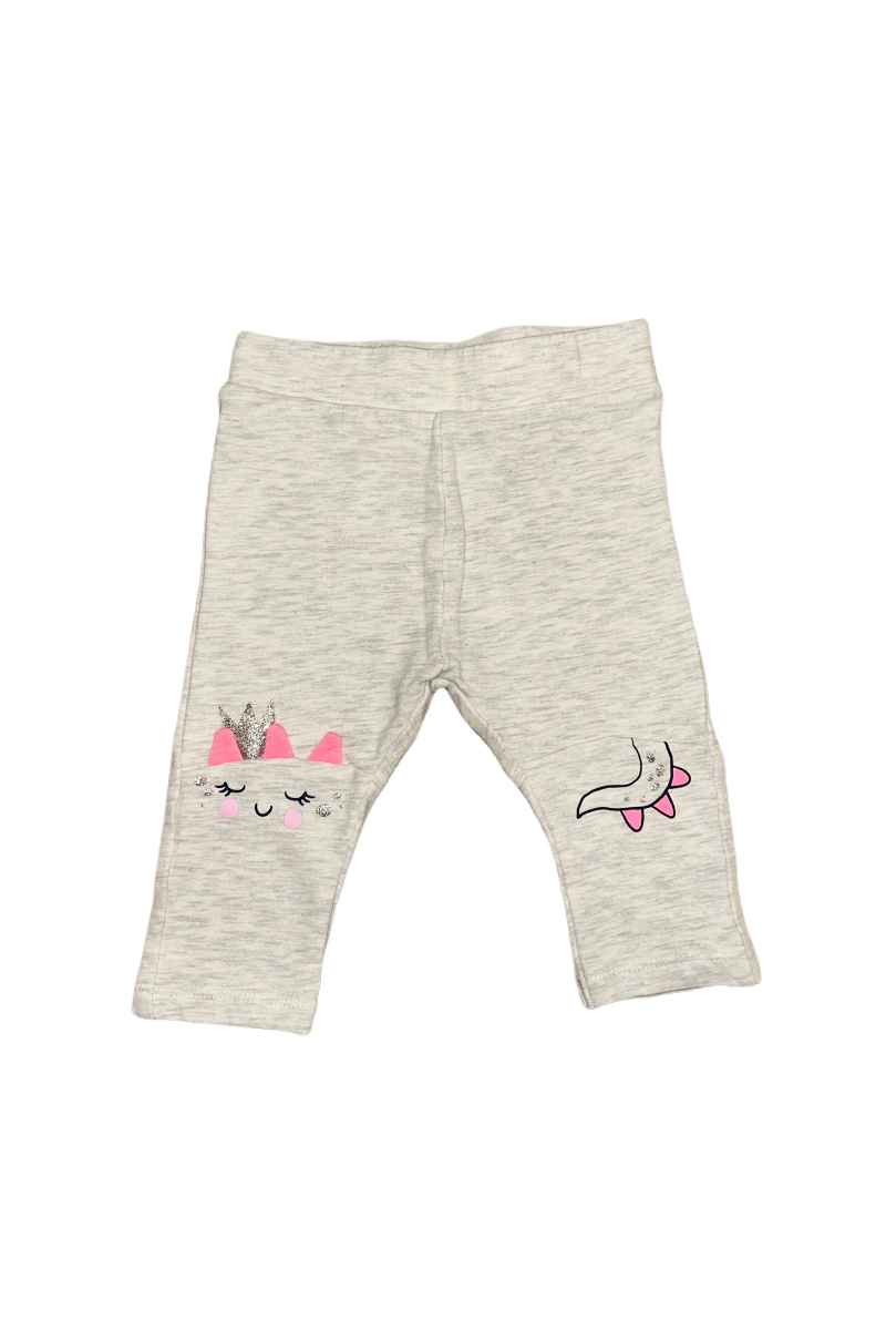 Grey & Pink Design Pants