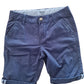 Navy Blue Turn Up Smart Shorts