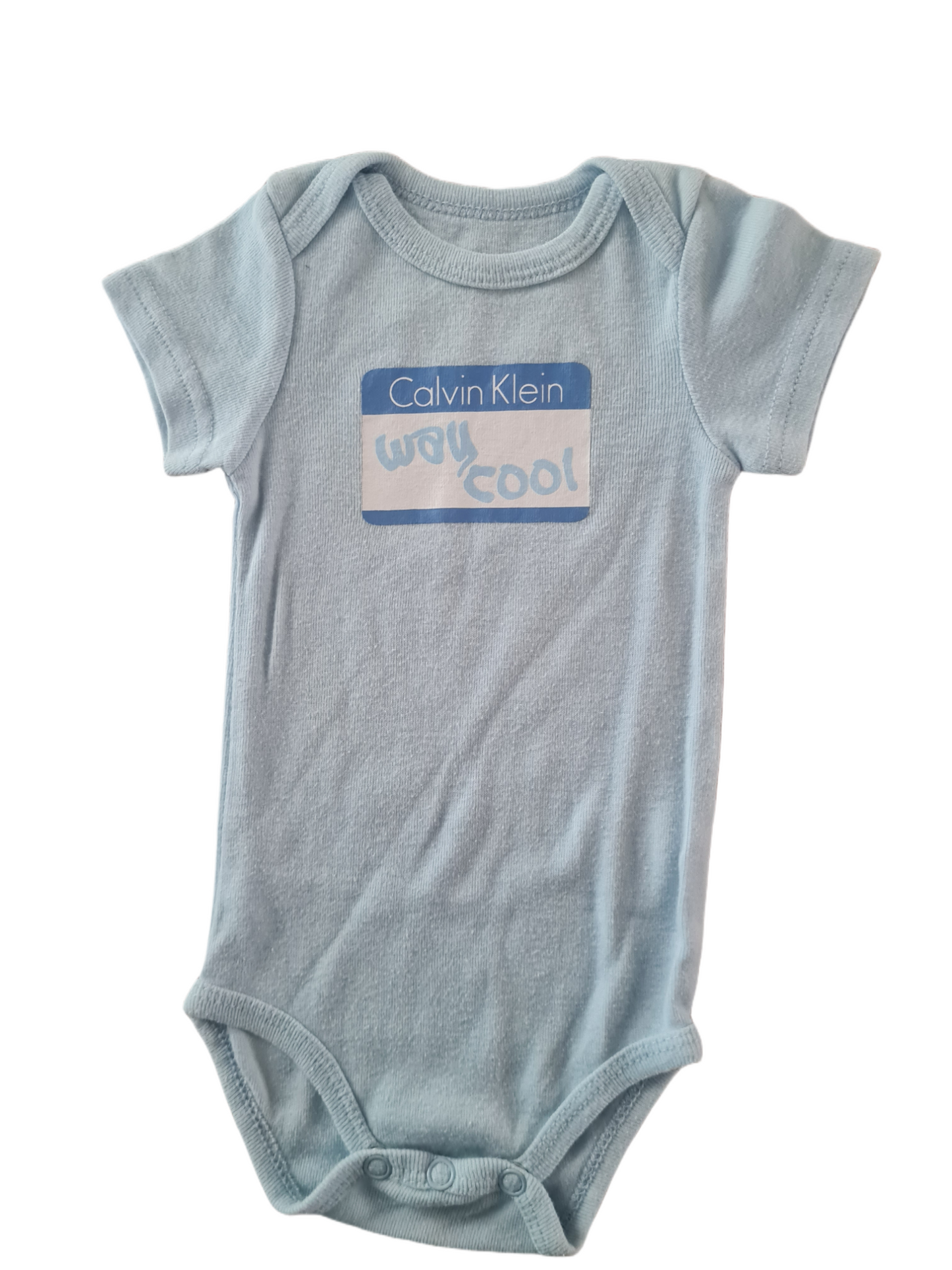 Calvin Klein Light Blue Short Baby Grow