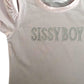 Pink Sissy Boy Exposed Shoulder Fitted Top